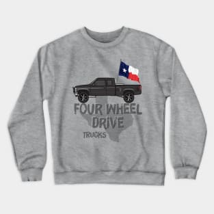 90s Chev Truck light colors apparel Crewneck Sweatshirt